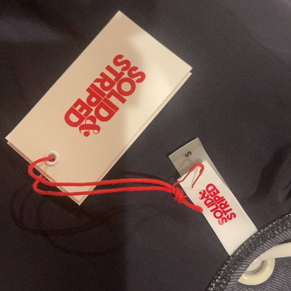 New Solid & Striped Denim One Piece Swimsuit - Picture 4 of 5